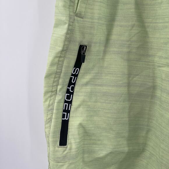SPYDER Swim Shorts XL Trunks No Lining Green Men's UV Protection Surf Sand Sun - Picture 11 of 12